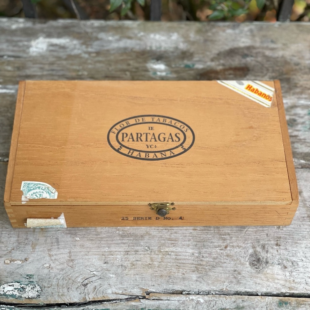 Partagas Wooden cigar box vintage